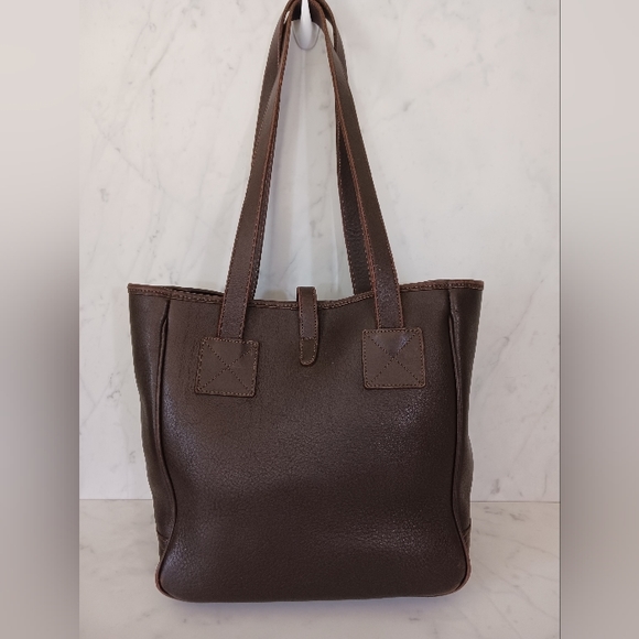 Vintage Dooney & Bourke Brown Leather Shoulder Bag - Picture 2 of 10